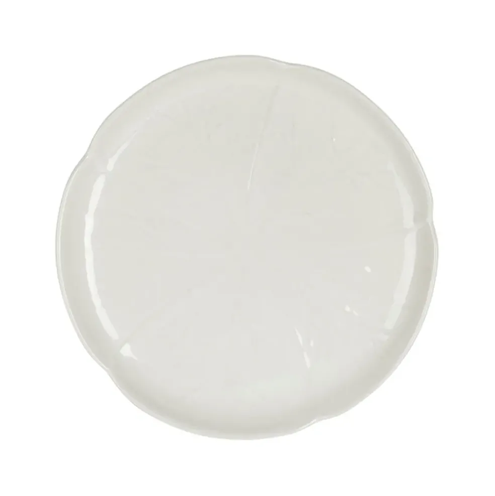 Assiette à dessert chou en grès blanc d21cm