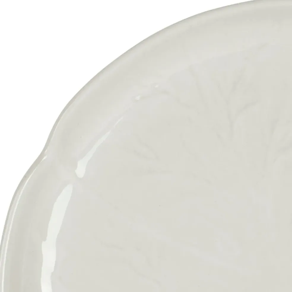Assiette à dessert chou en grès blanc d21cm