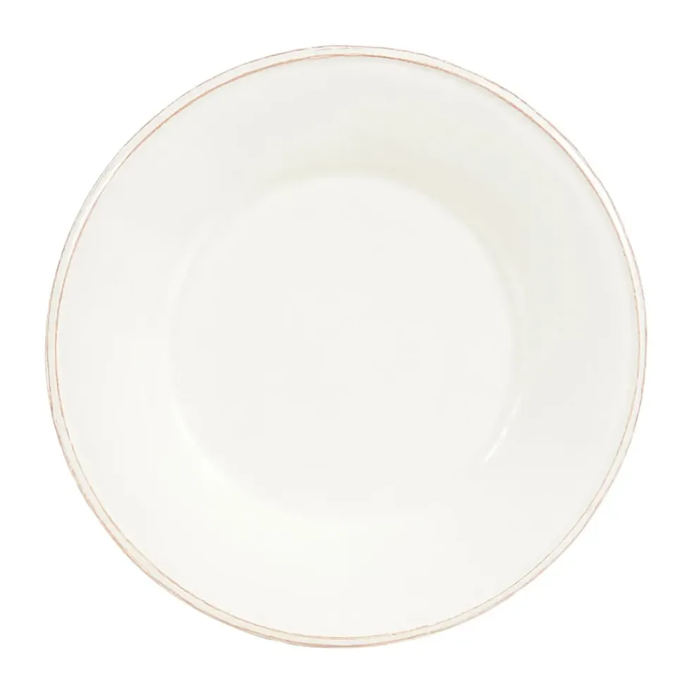 Assiette à dessert en faïence ivoire d23.5cm - constance