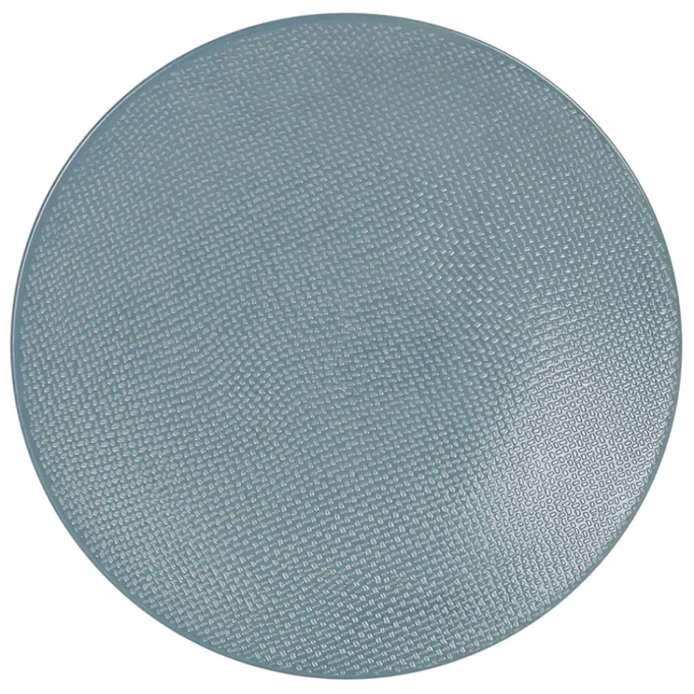 Assiette à dessert en gres bleu d21cm - vesuvio
