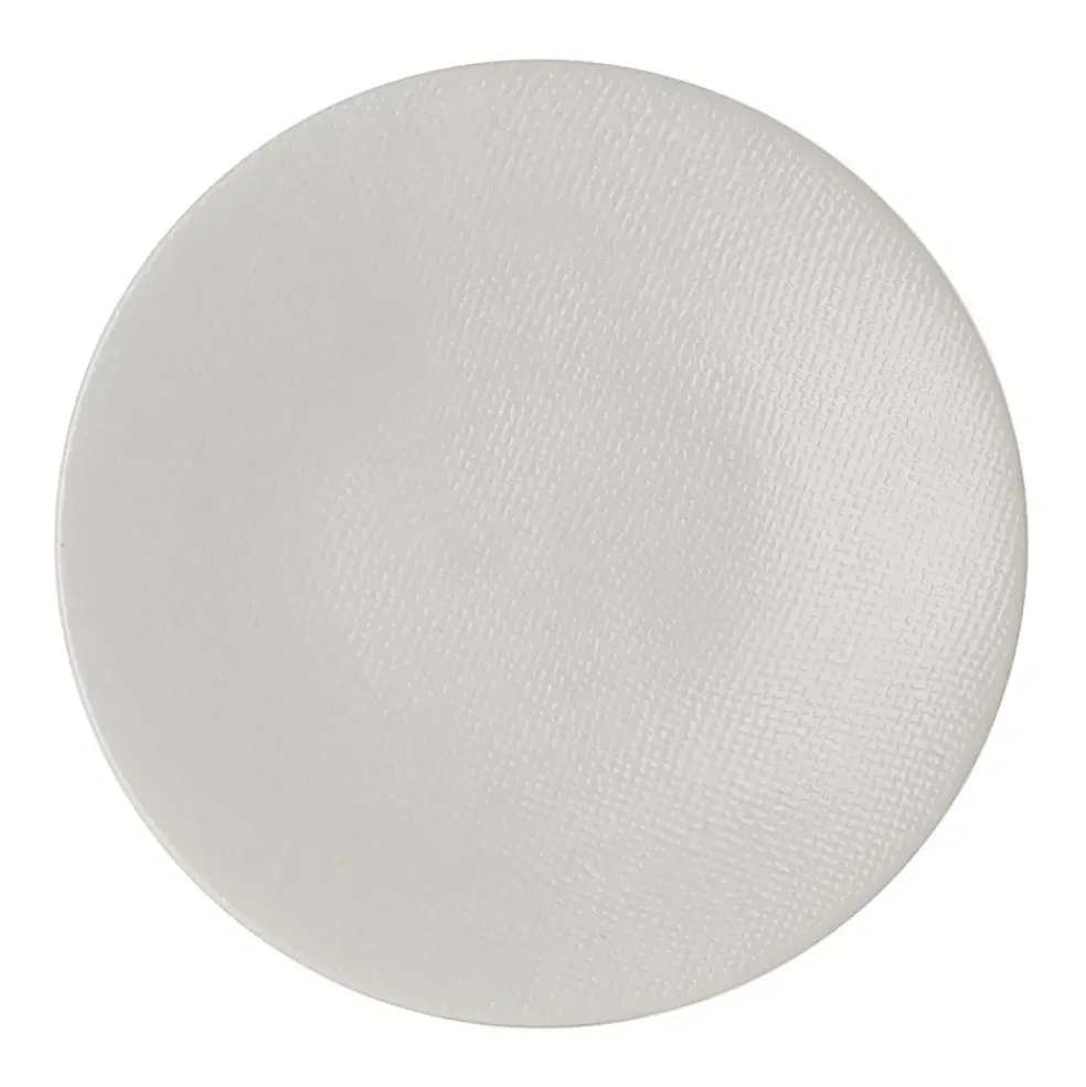 Assiette à dessert en grès crème d20.5cm - Vesuvio