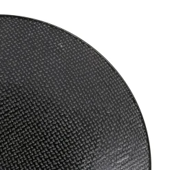 Assiette à dessert en grès noir d20.5cm - Vesuvio