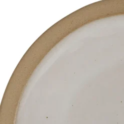Assiette à dessert en grès blanc d21.5cm - Jade