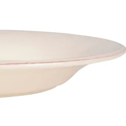Assiette à pâtes en faïence ivoire d27cm - constance