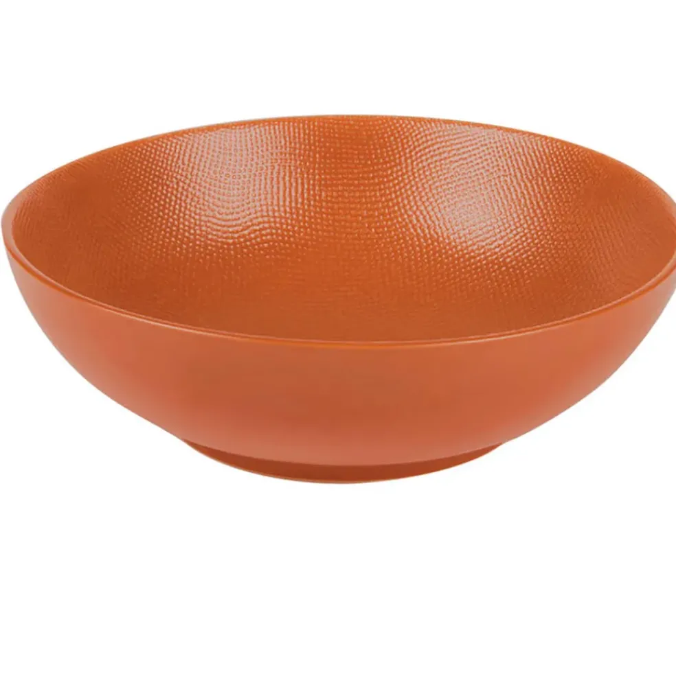 Assiette calotte en gres terracotta d19cm - vesuvio