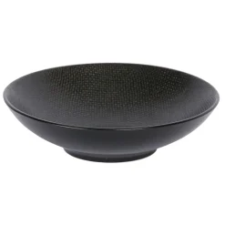 Assiette calotte en grès noir d19cm - vesuvio