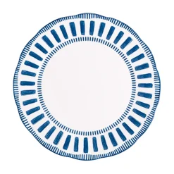 Assiette calotte en porcelaine bleu d22cm - Napoli