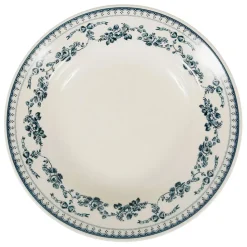 Assiette creuse en faïence bleu ancien d23cm - faustine