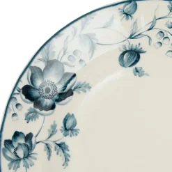 Assiette creuse en faïence bleu d23cm - Margaux