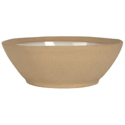Assiette creuse en grès blanc d18cm - Jade