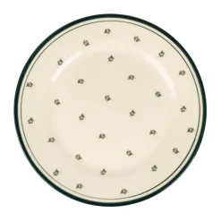 Assiette plate en faïence vert foncé d27cm - Leonie