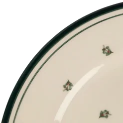 Assiette plate en faïence vert foncé d27cm - Leonie