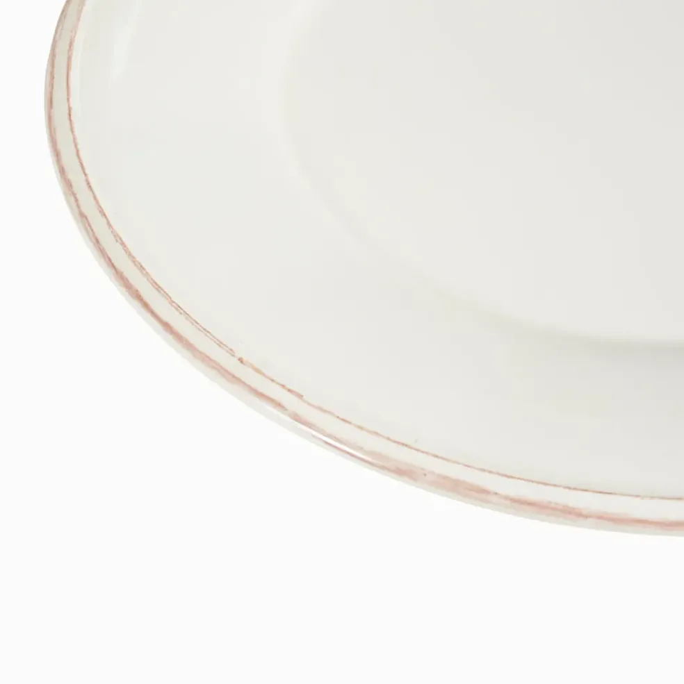 Assiette plate en faïence ivoire d28.5cm - constance