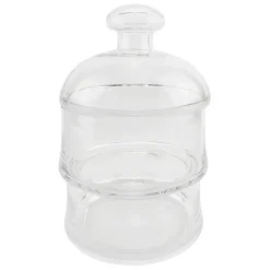 Bocal en verre avec couvercle d18cm - Marnay