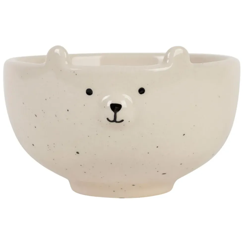 Bol en grès blanc ours 30cl - Sweetdream