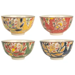 Bol x4 orchila multicolore 30cl