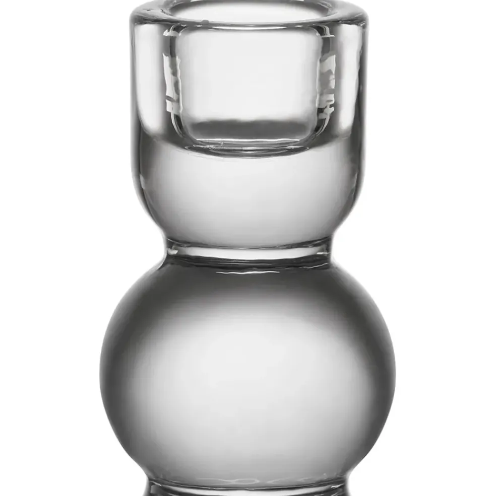 Bougeoir en verre h10cm - Alphe