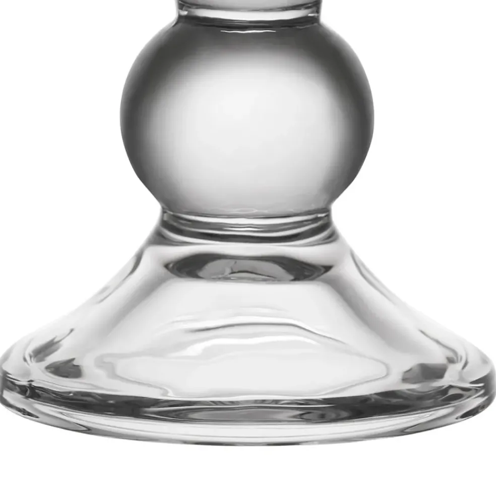 Bougeoir en verre h10cm - Alphe