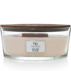 Bougie ellipse parfumée Miel blanc