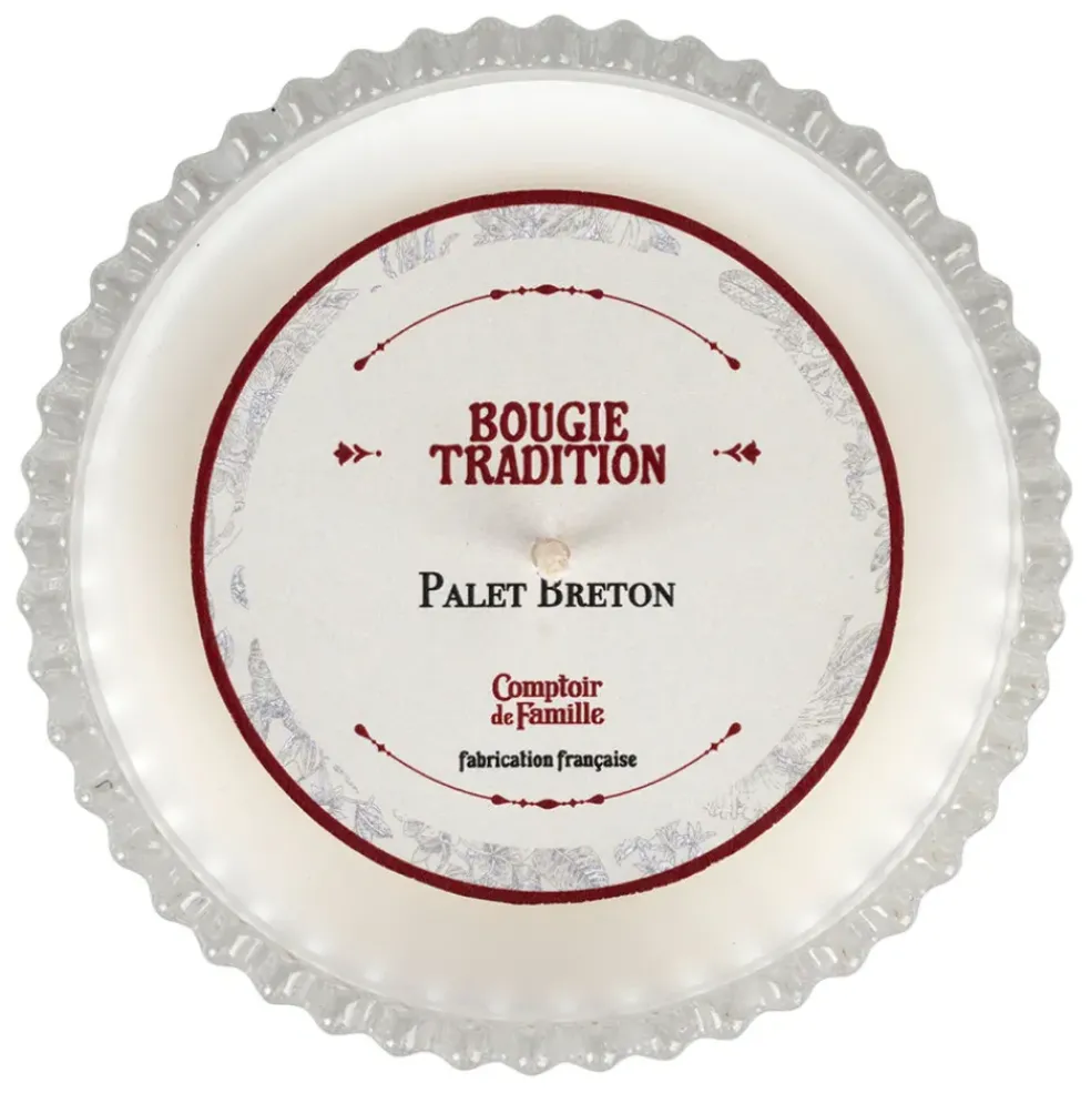 Bougie en verre parfumée Palet Breton - Tradition