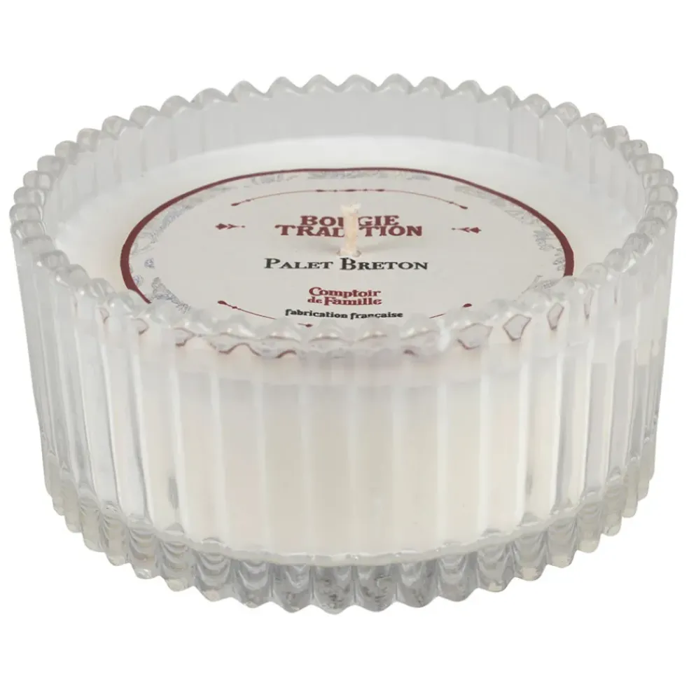 Bougie en verre parfumée Palet Breton - Tradition