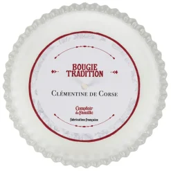 Bougie en verre senteur clémentine 180g