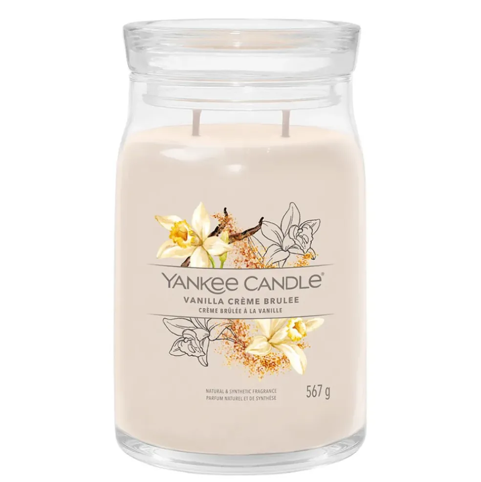 Bougie jarre parfumée Crème brulée à la vanille 100h