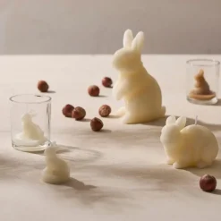 Bougie lapin blanc 5h - Floreal