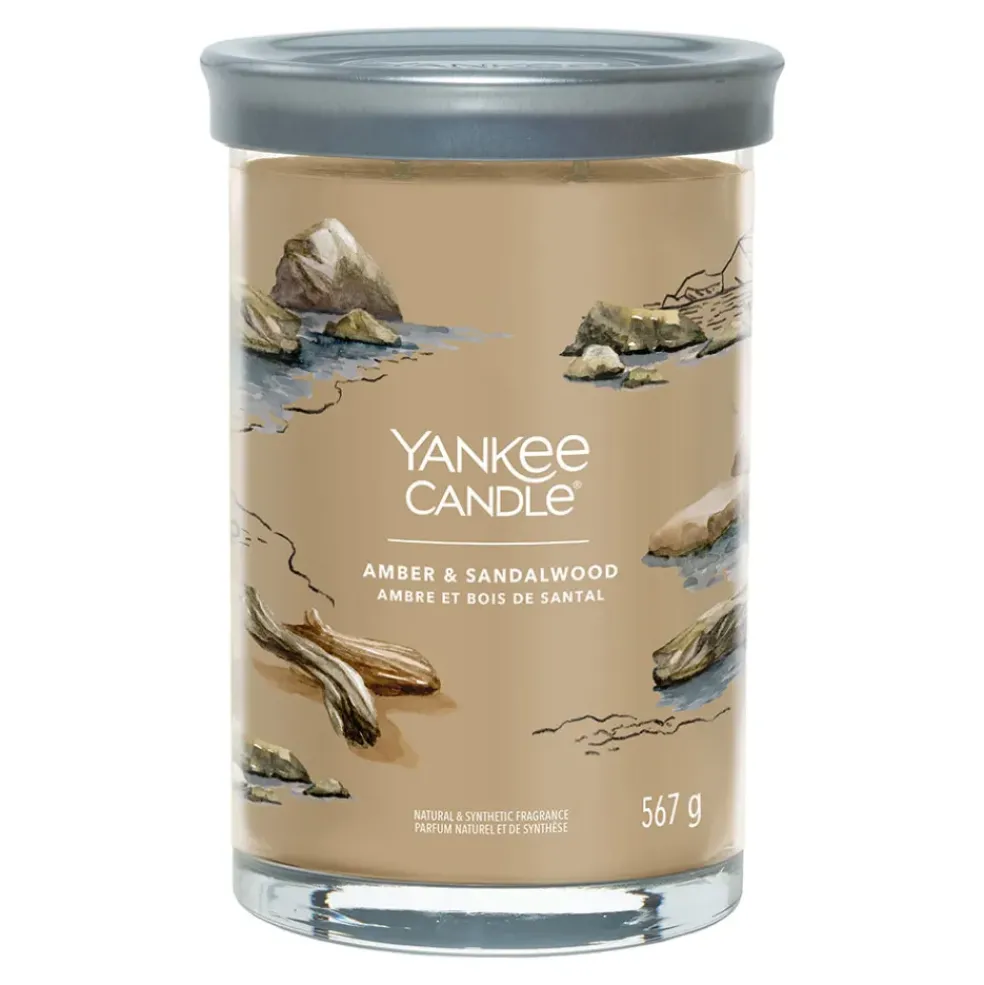 Bougie parfumée Ambre et bois de santal 100h