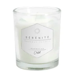 Bougie parfumée Jasmin avec pierre 12h