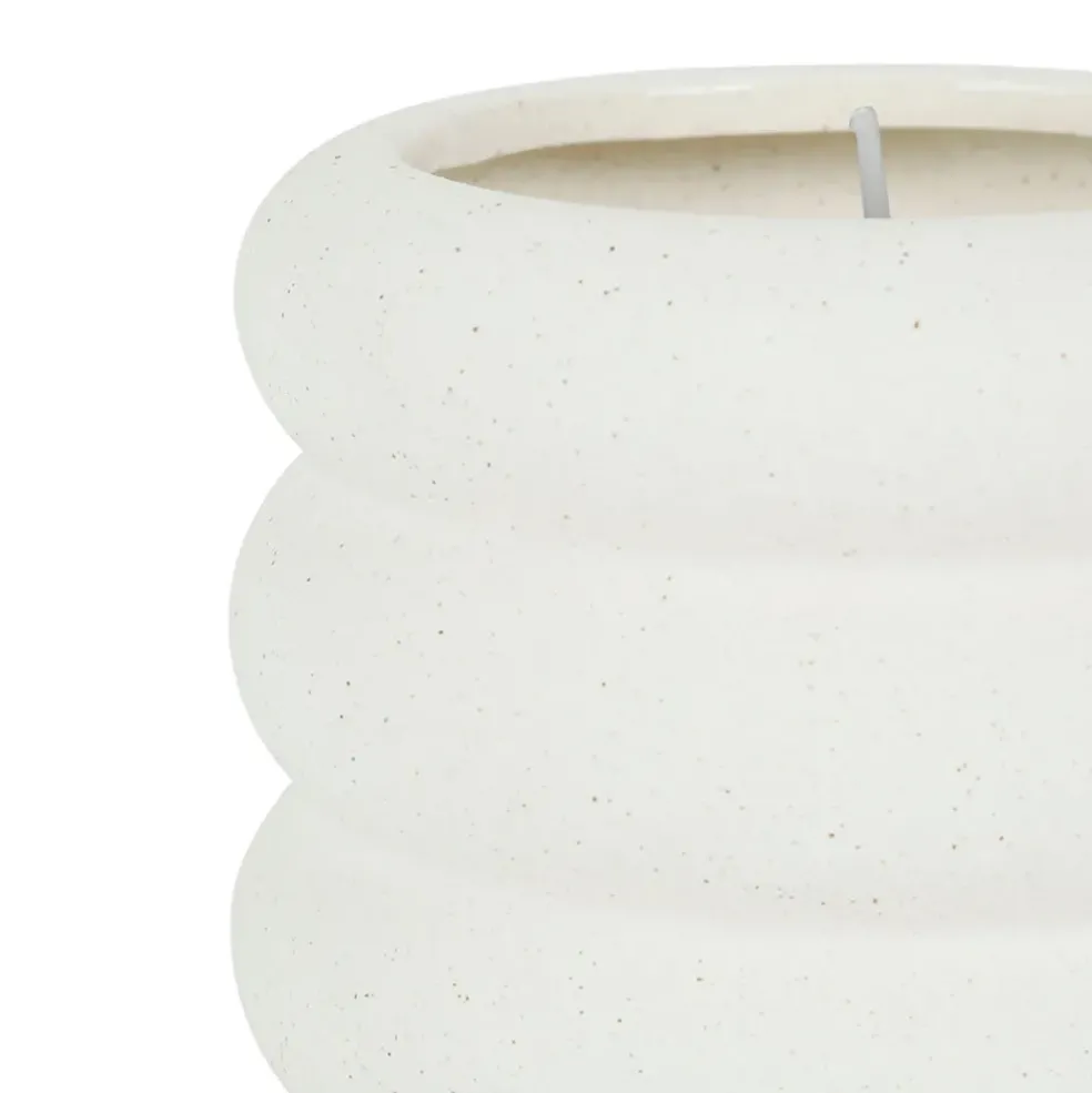 Bougie senteur citrus grès blanc cassé