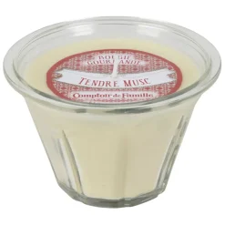 Bougie senteur tendre musc gourmande vanille 220g - Boug-Gourm