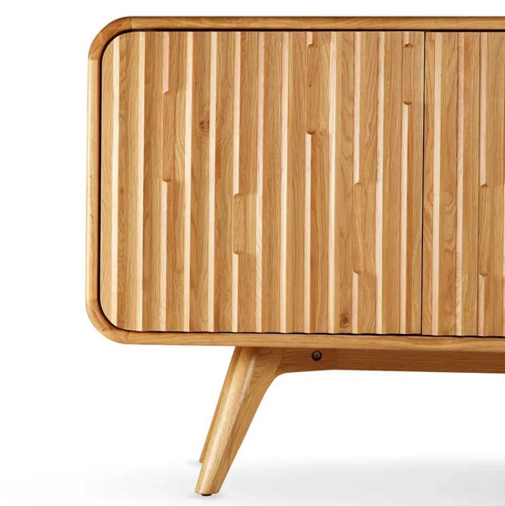 Buffet 4 portes en chene naturel l200cm - Sublime