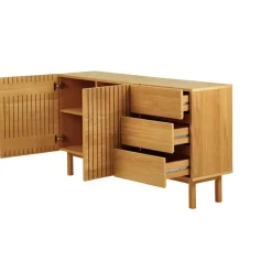 Buffet en chêne naturel 150x80cm - Paulo