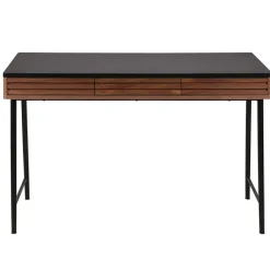 Bureau en noyer et métal noir - Nuna