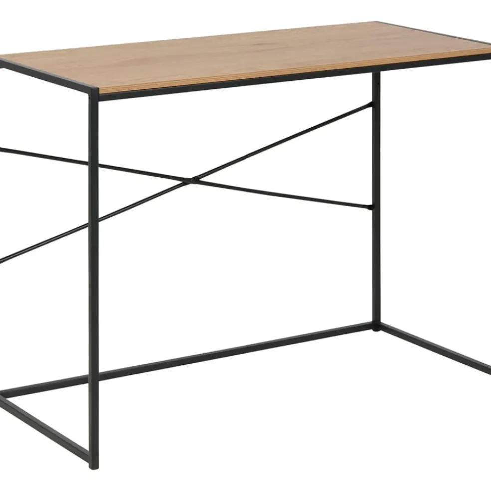 Bureau industriel en chêne et métal - Senzo