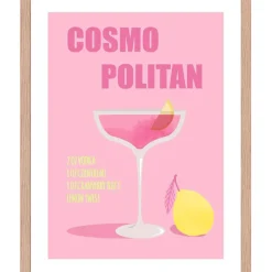 Cadre avec affiche "Cosmopolitan" chêne clair 30x40cm - Lario