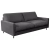 Canapé fixe 3 places Gaspard - Tissu - Enjoy Anthracite