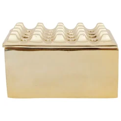Cendrier en aluminium doré d13cm - Riva