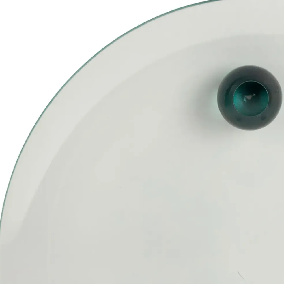 Centre de table en verre émeraude d30cm - Funky