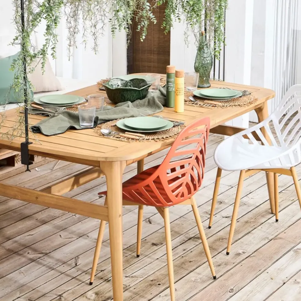 Chaise de jardin en plastique terracotta - Alameda