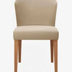 Chaise en tissu tapissée beige - Valentina