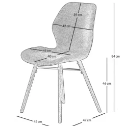 Chaise salle à manger en tissu soft touch vert bouteillle - Keri