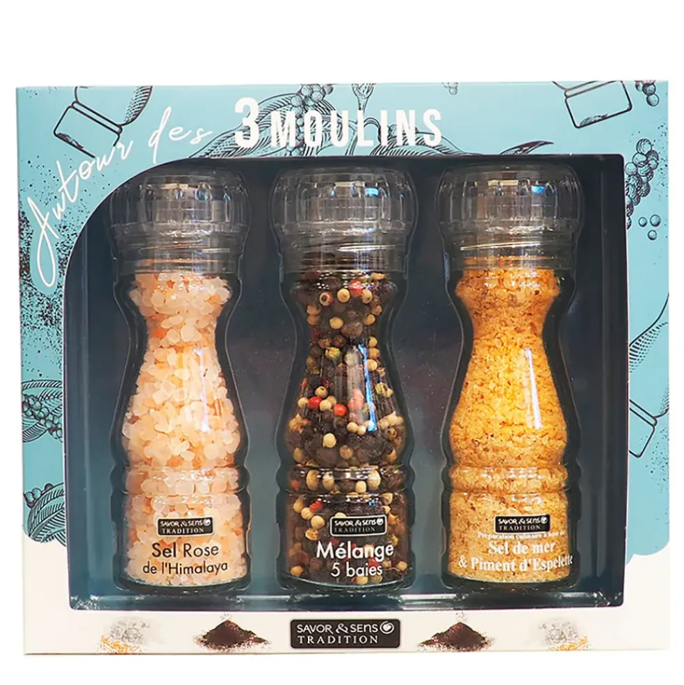 Coffret 3 moulins modulables - collection hiver