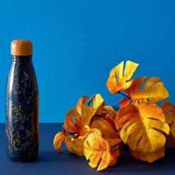 Coffret bouteille isotherme fleurie 50cl