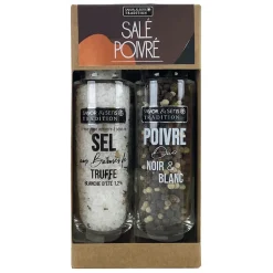 Coffret duo sel truffe et poivre 110gr