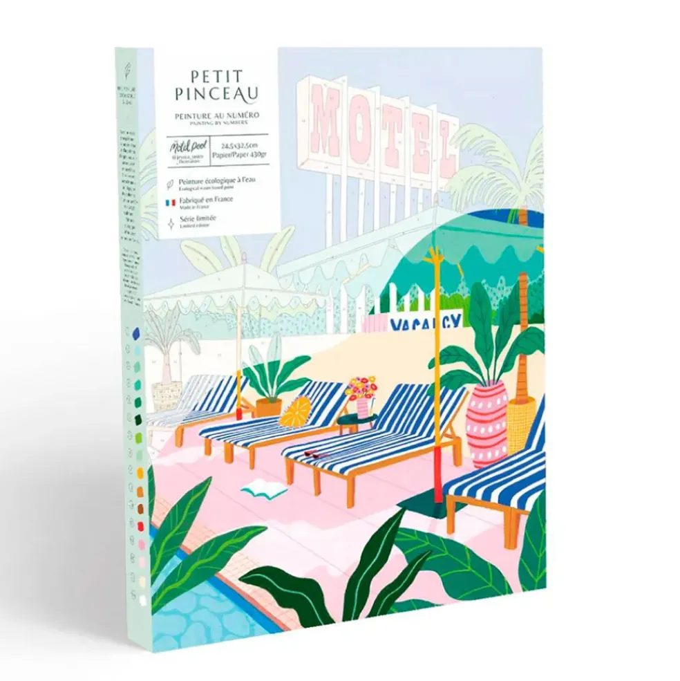 Coffret peinture au numéro - the motel pool