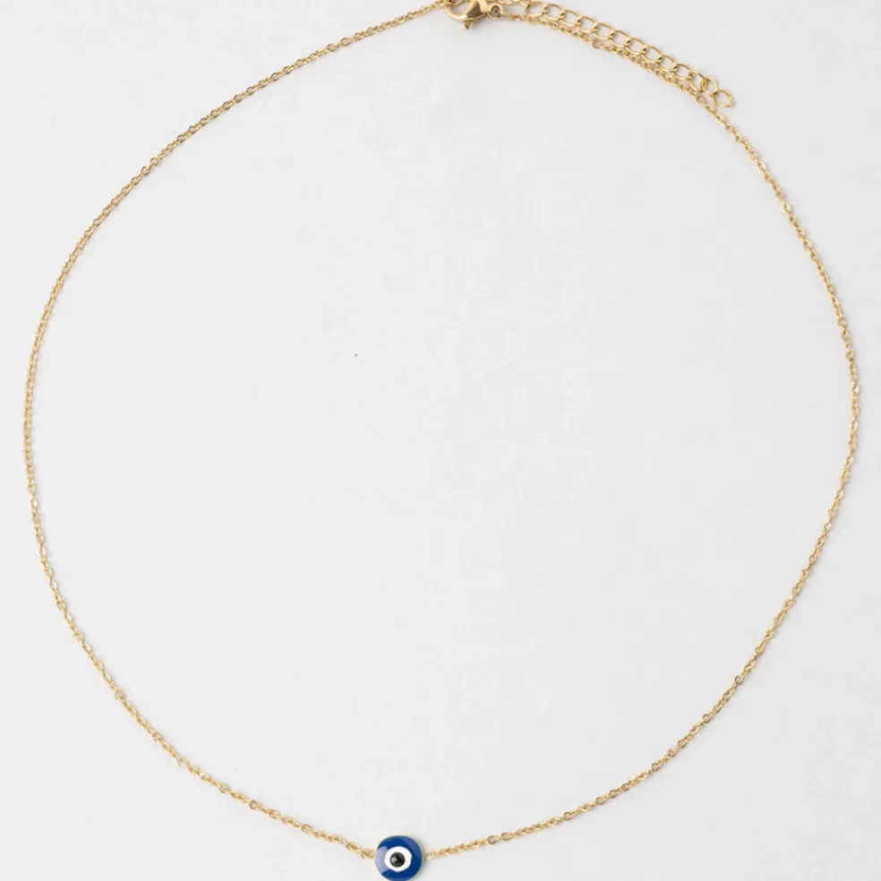 Collier en acier inoxydable indigo l39cm