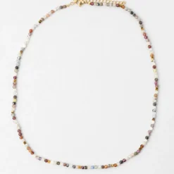 Collier en acier inoxydable multicolore l40cm