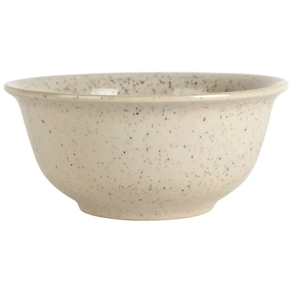 Compotier en grès blanc moucheté 1.3L - Jeanne